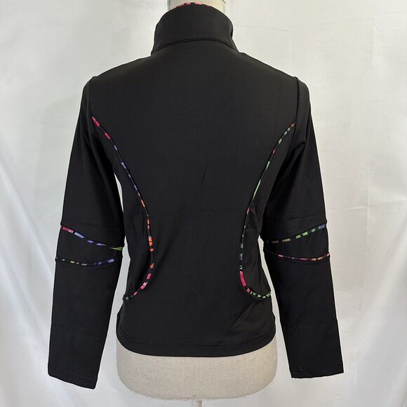 NEW EIS Equi In Style Black Full Zip Jacket XS Equestrian Womens - Picture 4 of 7
